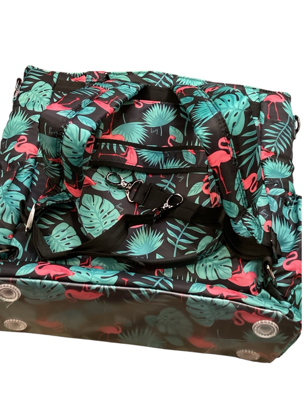 Lug Ace 2 Convertible Travel Tote in Flamingo Black - Picture 2 of 15